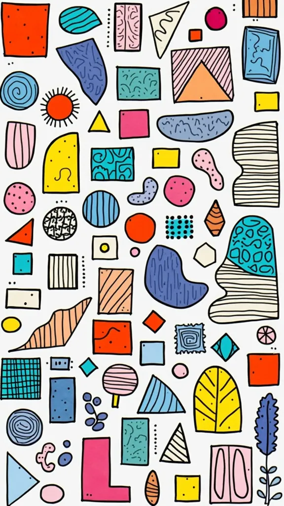 colourblocks coloring pages